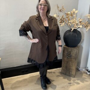 Blazer jurk met kant